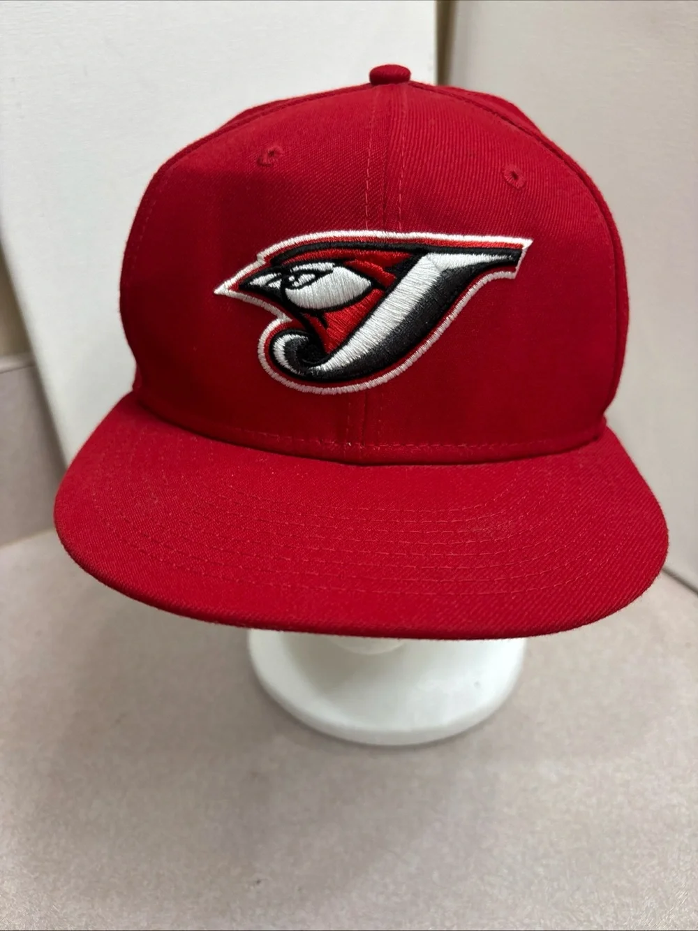 New Era Red Toronto Blue Jays 59FIFTY Fitted Hat Baseball Cap Cooperstown 7 1/4